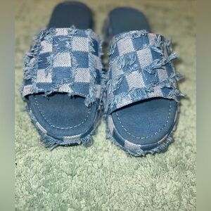 Denim slides